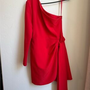 Gianni Bini Vibrant Red One-Shoulder Dress